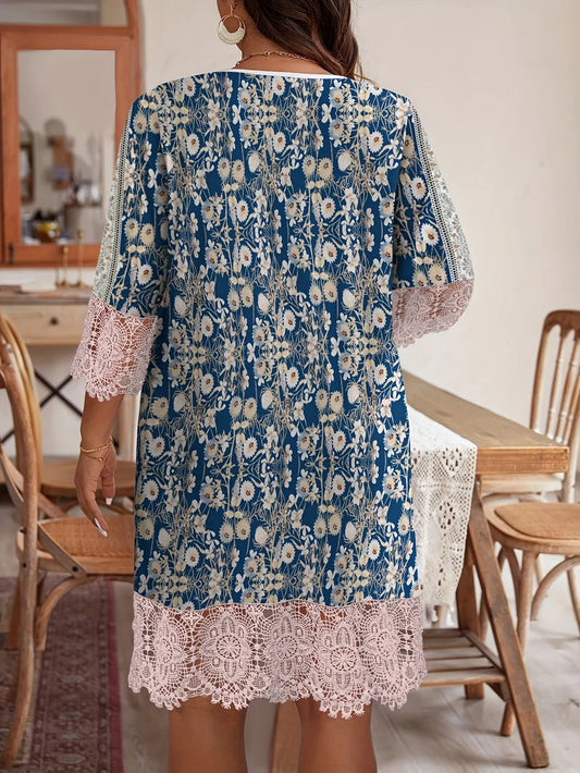 LUISA - Originale Abito Estivo Floreale